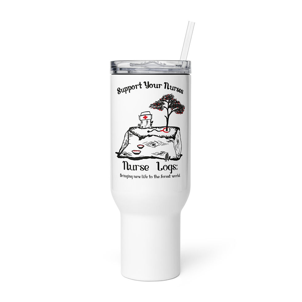 nurse log travel mug support nurses