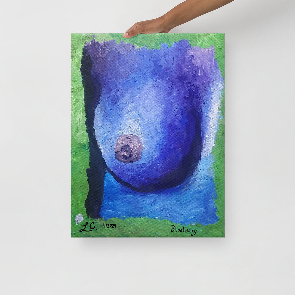 Thumbnail: blue boob painting