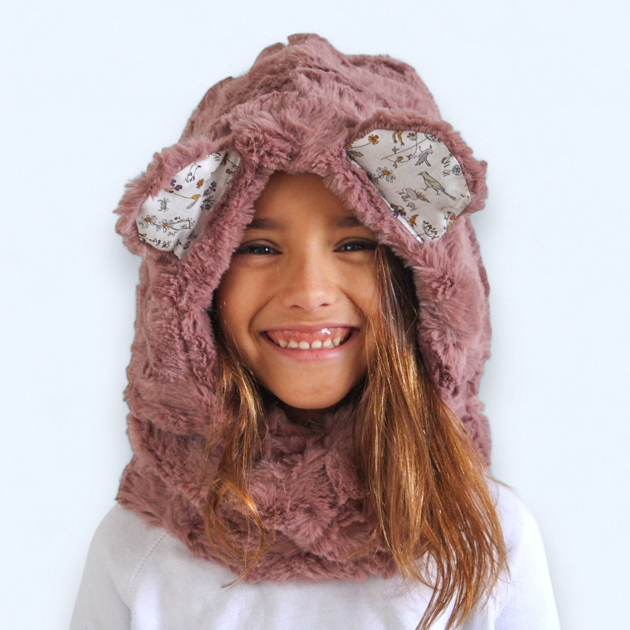 Cagoule Chaours vieux rose