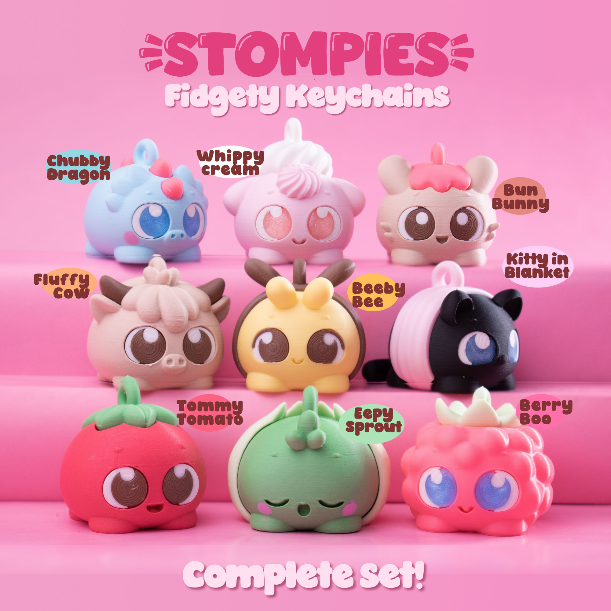 Puffypuff «Stompies porte clé » (modèle surprise)