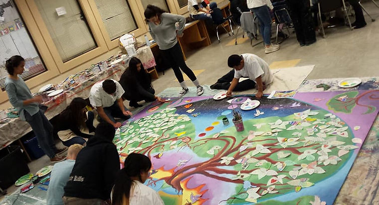 Ukiah High School collaborates with artists worldwide to spread message of kindness
