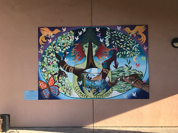 Ukiah High students unveil Singing Tree of Climate Solutions mural