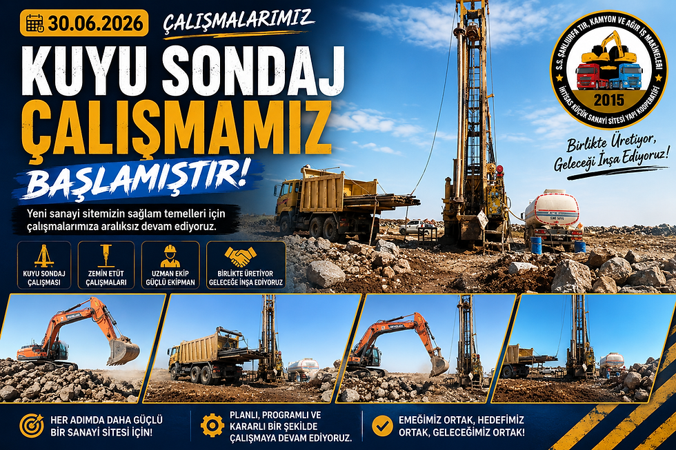 🚧Şanlıurfa'nın En Büyük Sanayi Projesi Yükseliyor! Kuyu Sondaj Çalışmaları Tüm Hızıyla Devam Ediyor
