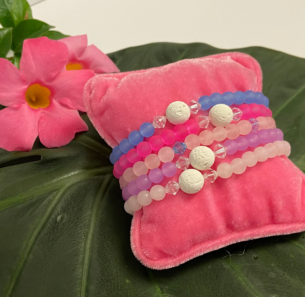 Thumbnail: Lava bead bracelets, Jade bracelets, stretchable bracelets
