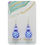 Thumbnail: Lavender lampwork beaded earrings on earring card