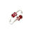 Thumbnail: Fuchsia lampwork earrings