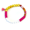 Thumbnail: agate and jade gemstone bracelet with pink tassel