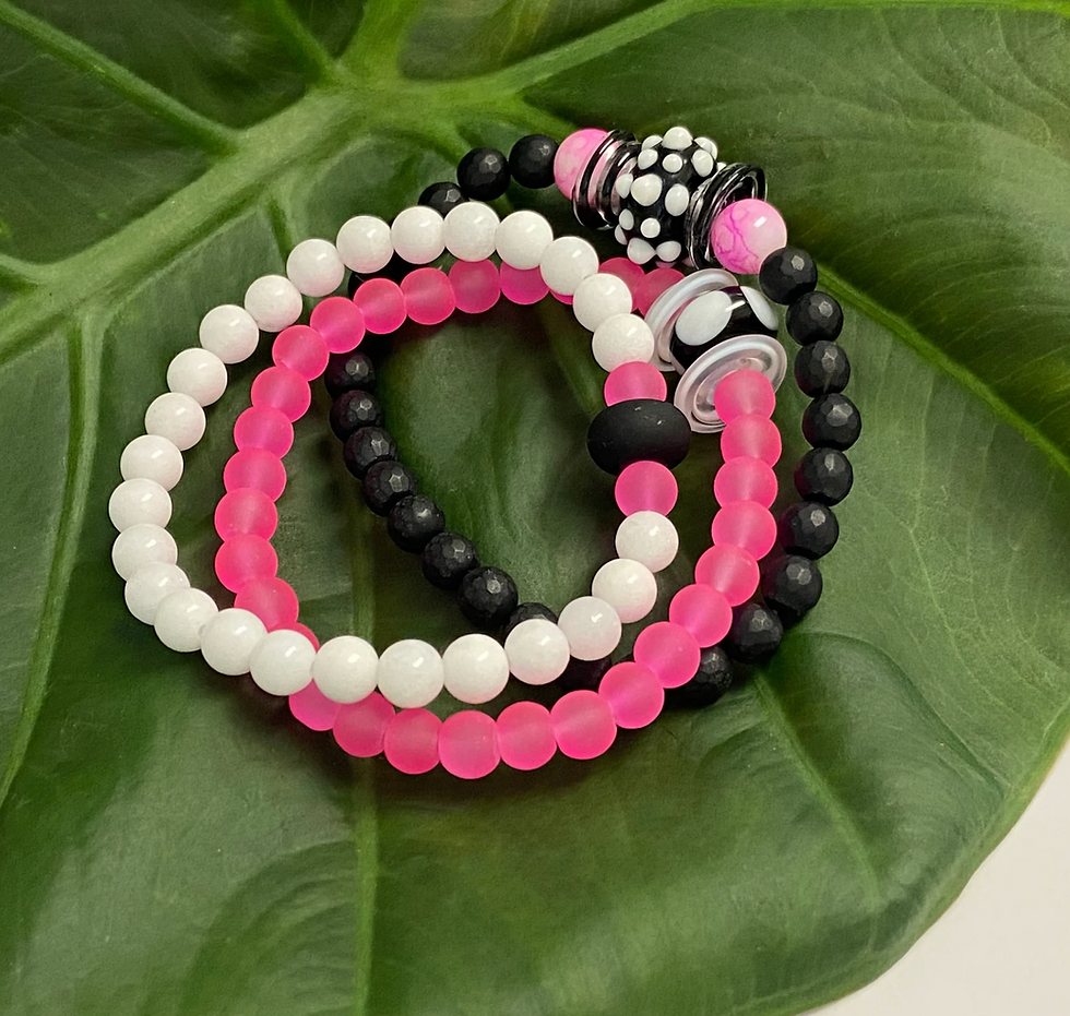 Thumbnail: Onyx & Jade Bracelet Set