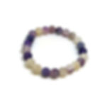 Purple agate gemstone healing bracelet