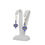 Thumbnail: Blue lampwork glass earrings on earring display