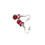 Thumbnail: Fuchsia lampwork earrings