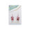 Thumbnail: Fuchsia lampwork earrings on earring card
