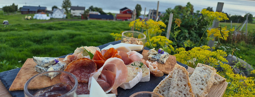 Arranged Food and Objects