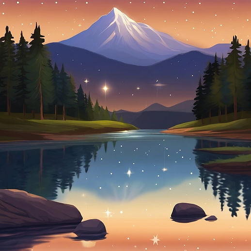 nighttime peaceful starlight with mountain and river.jpg