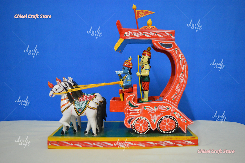 Thumbnail: Kondapalli Arjun Chariot - Kondapalli Toys