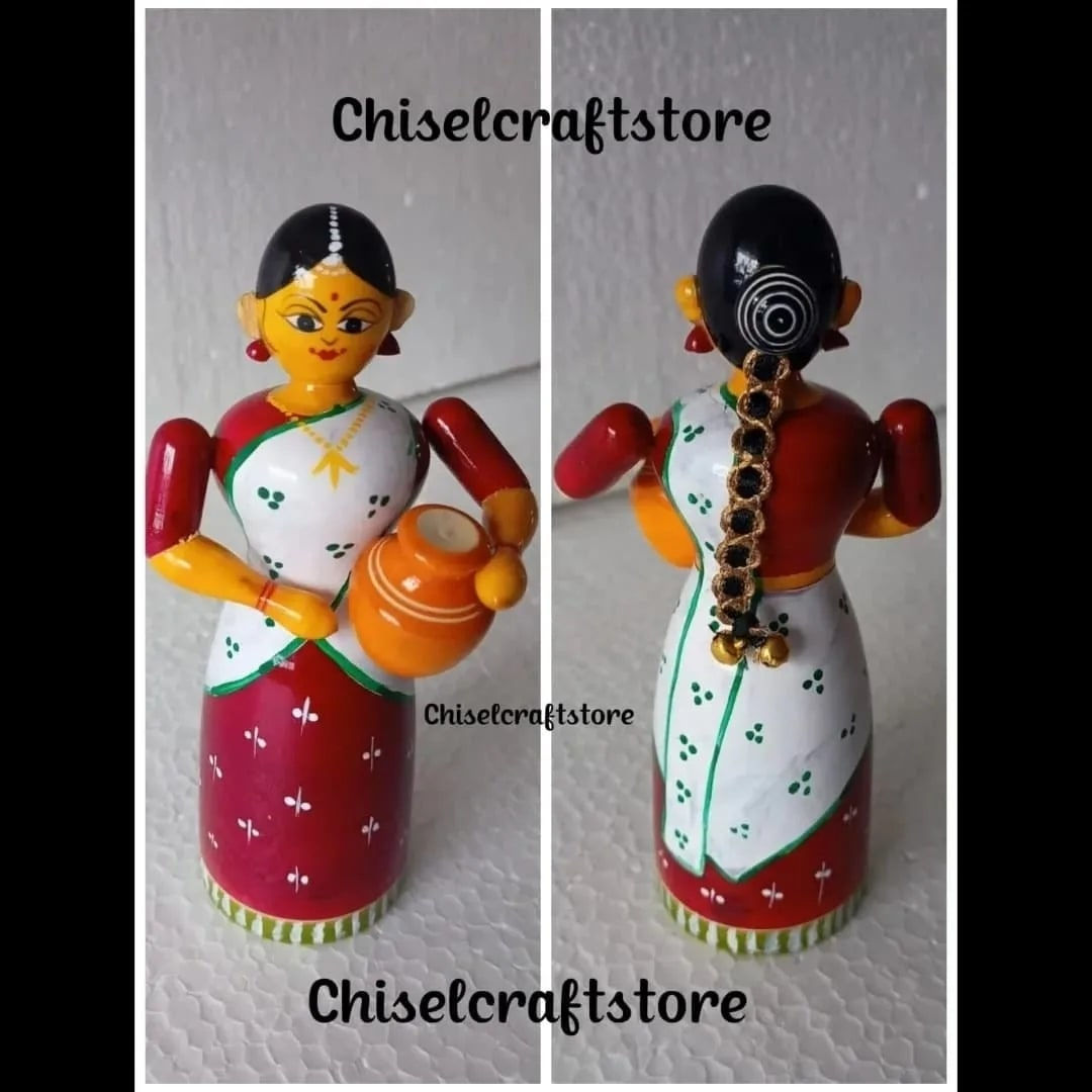 Etikoppaka Toys Lady with Pot