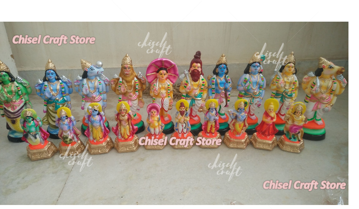 Dasavatharam Clay Small Size