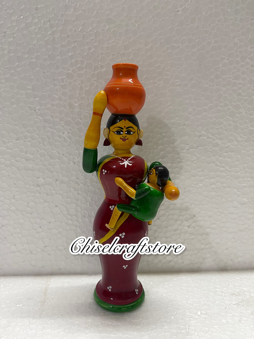 Thumbnail: Etikoppaka Pot Lady With Child