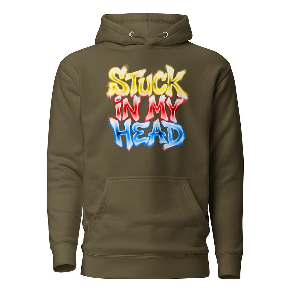 Thumbnail: Stuck In My Head SprayPaint Hoodie