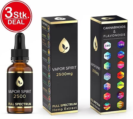 Vollspektrum CBD Öl 25% 10ml 3 Stück Set Vapor Spirit Schweiz Angebot