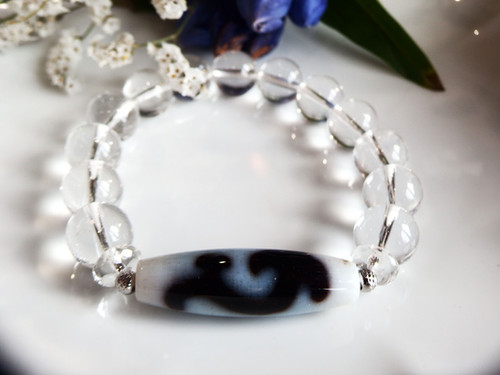 完全無欠❇二十一眼天珠Ⅰ⭐白天珠Ⅰ天珠ブレスレットⅠ 【公式通販】