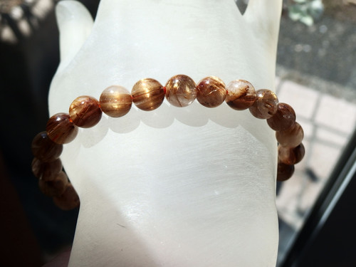 高品質ゴールデンタイチンルチルクォーツ8mm | Gems