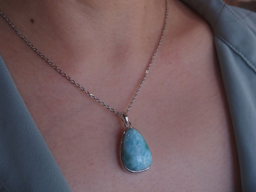 高品質ラリマーnecklace【silver925素材】 | Gems