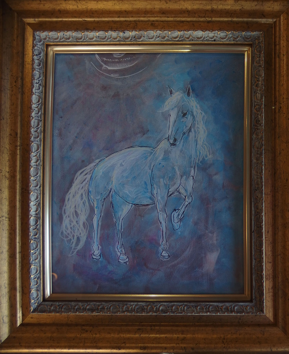 サムネイル： 理想の未来を運ぶブルーグレイホース