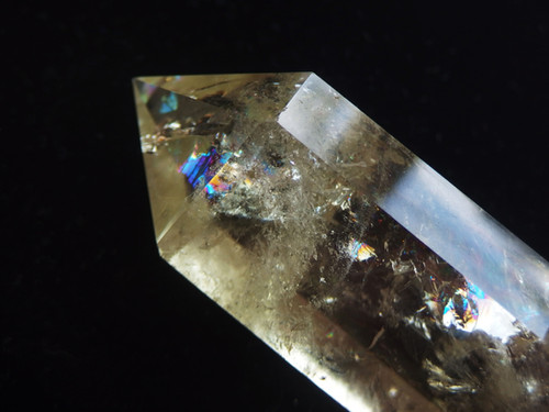 ⭐︎美品　シトリン六角柱 5A 超透明シトリン ポイント 重さ約70g-80g 六角柱 ポイント 黄