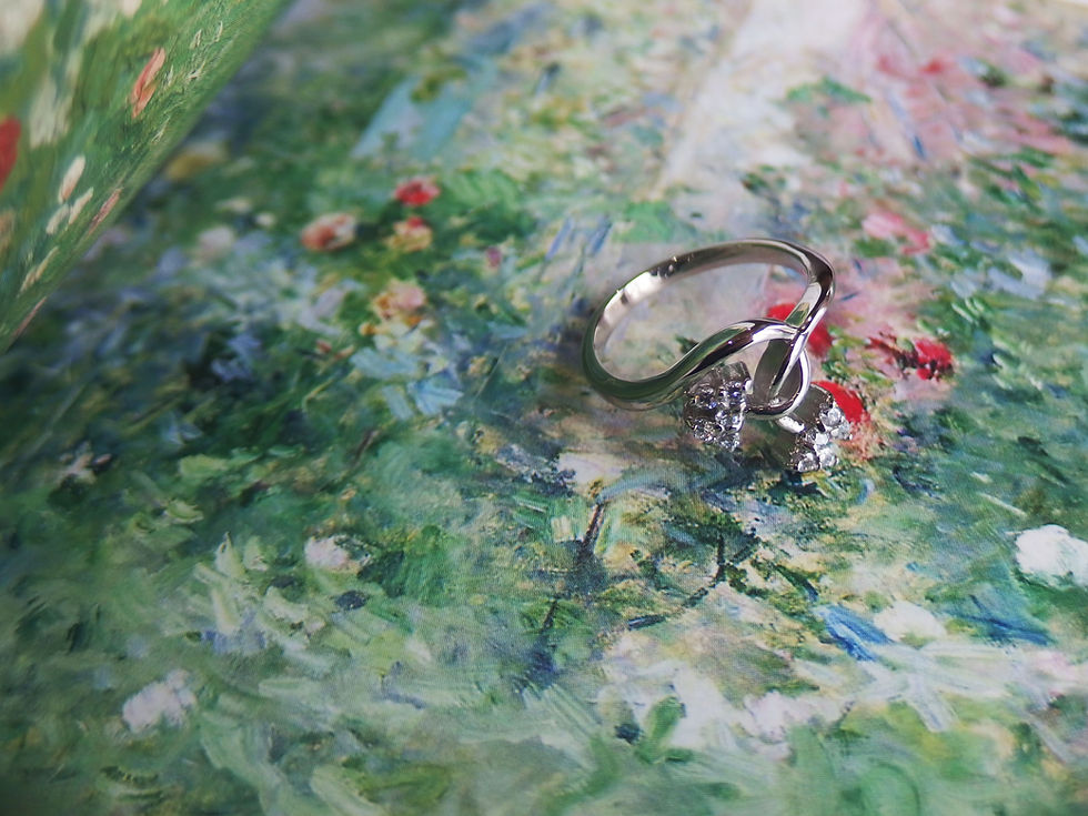 サムネイル： あまやかな時を運んでくる蝶 ring 【ステンレス製・14号のみ】