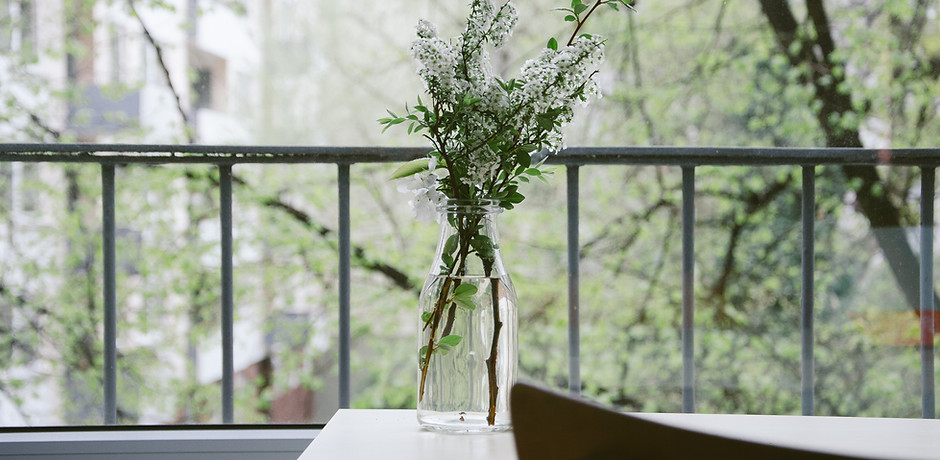 Flowers on a balcony
