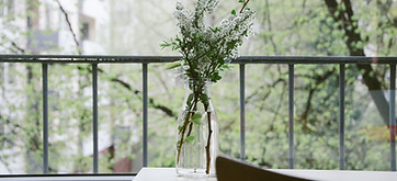Flowers on a balcony
