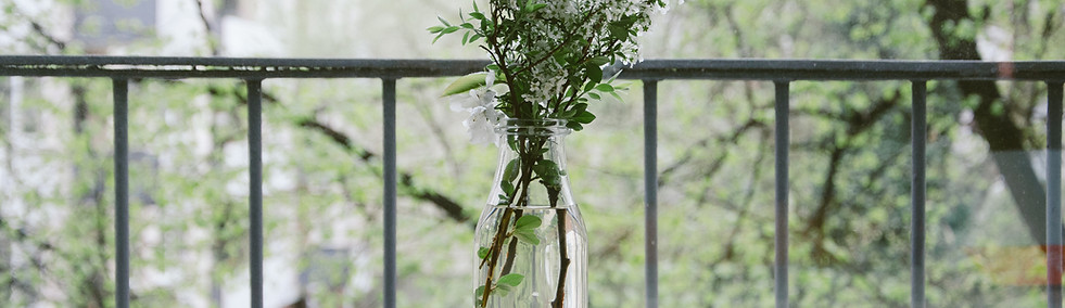 Flowers on a balcony