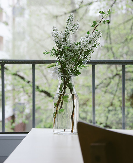 Flowers on a balcony