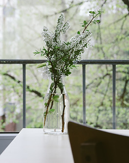 Flowers on a balcony
