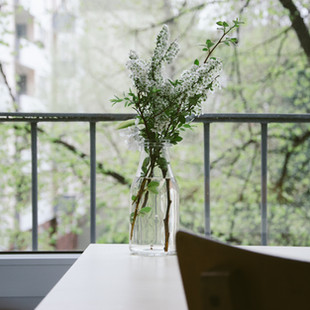 Flowers on a balcony