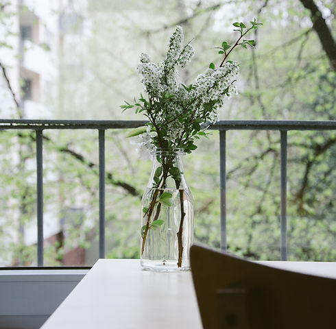 Flowers on a balcony