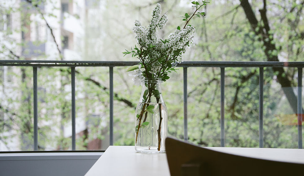 Blumen auf einem Balkon