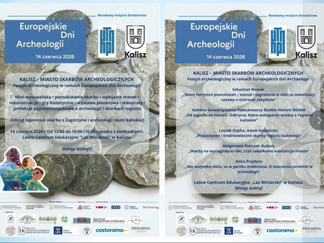Europejskie Dni Archeologii w Kaliszu – zapraszamy!