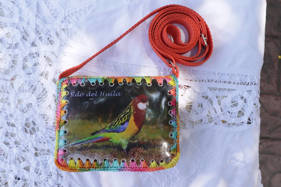 Miniatura: Bolso en PET y tejido