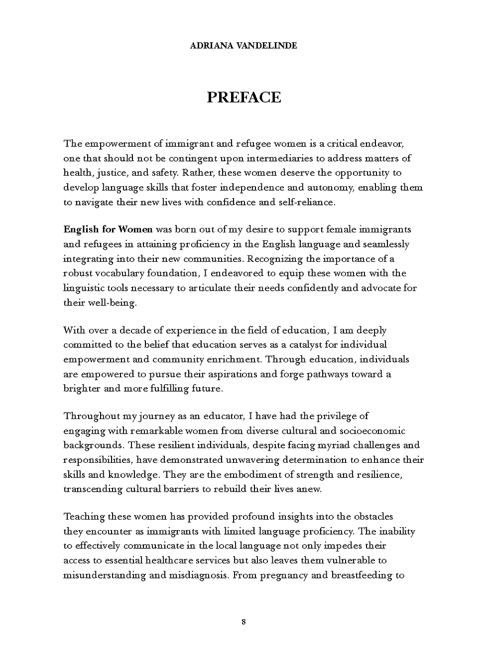 Thumbnail: English for Women