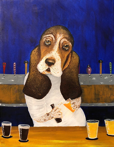 A Casual Hound 8 X 10 Print