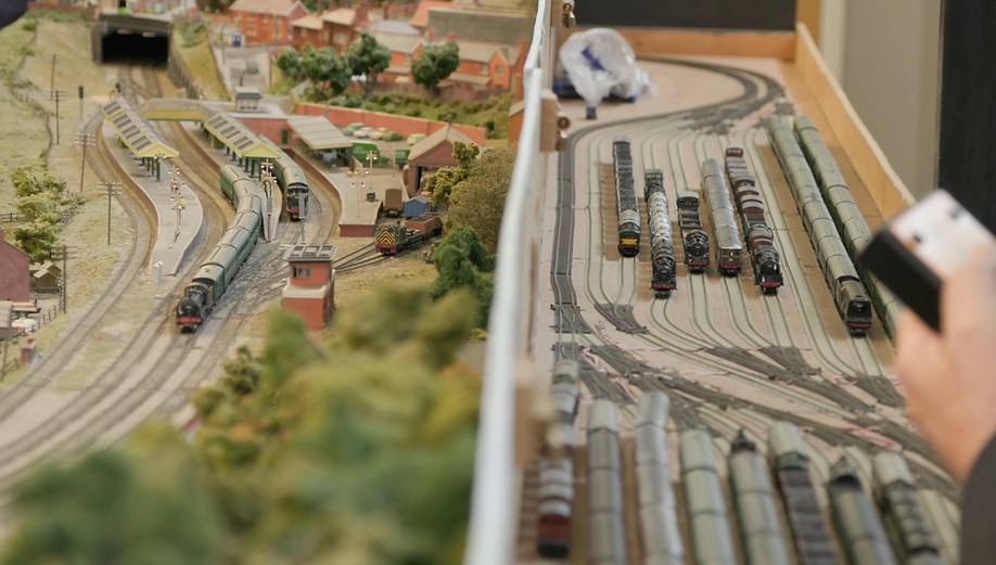 Crawley Model Railway Society’s West Tilgate viewed from right side of layout