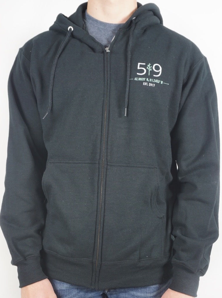 "HEART OF LONDON" ZIP UP HOODIE (UNISEX)