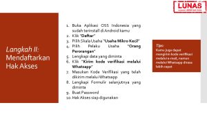 Tutorial Membuat NIB Untuk UKM dengan Aplikasi OSS Indonesia