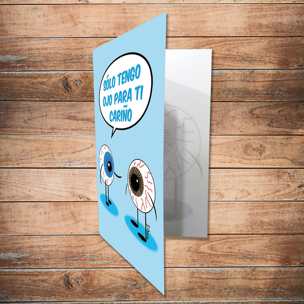 Miniatura: PACK LLAVERO + POSTAL "OJO"