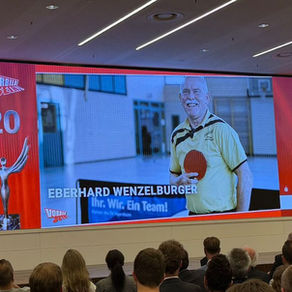 Tischtennis-Trainer Eberhard Wenzelburger wurde von der Württembergischen Sportjugend zum Vorbild 2025 gewählt !