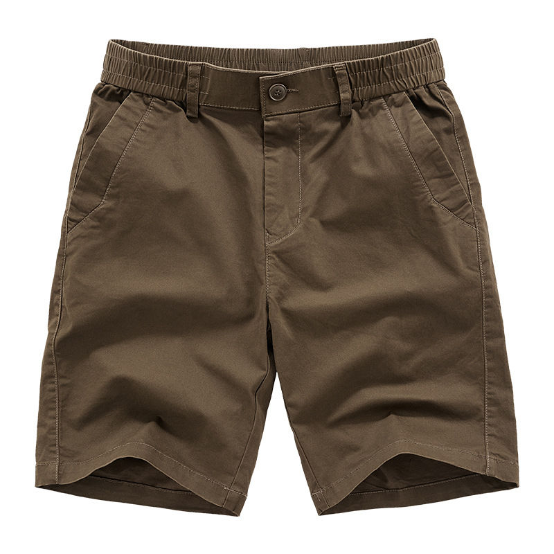 Men Cotton 100% Casual Shorts New Summer Man Elastic Waist Sportswear Jogger Pan