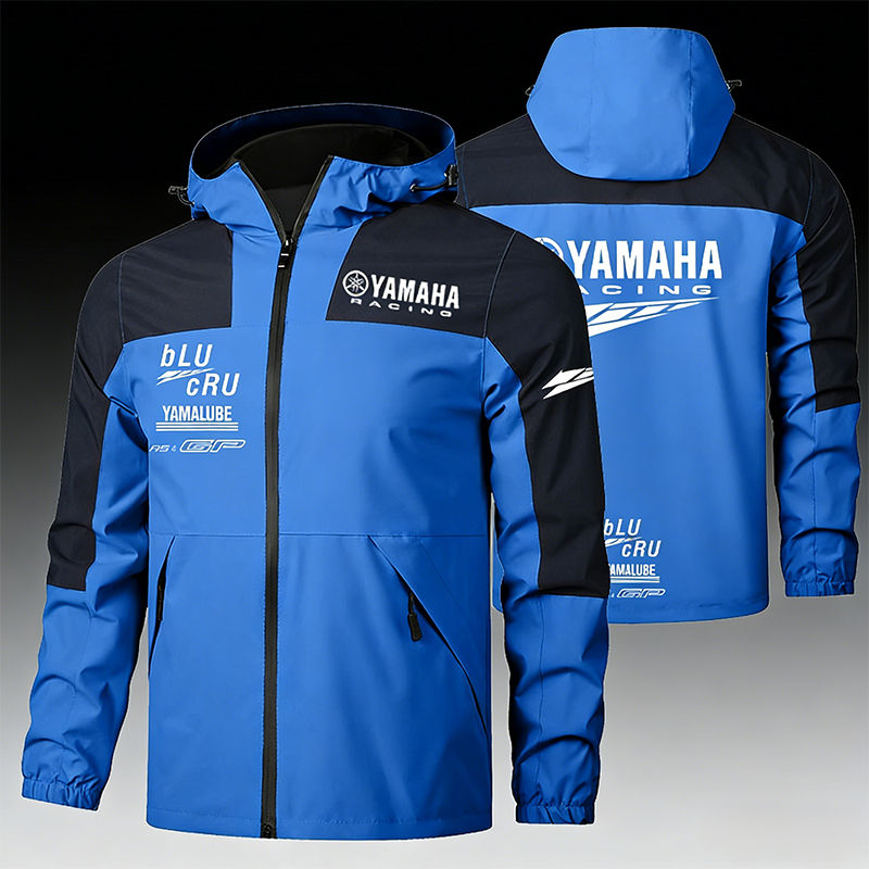 Yamaha Racing Jacket - Spring/Autumn Men's/Women's Lightweight Windproof and Wat