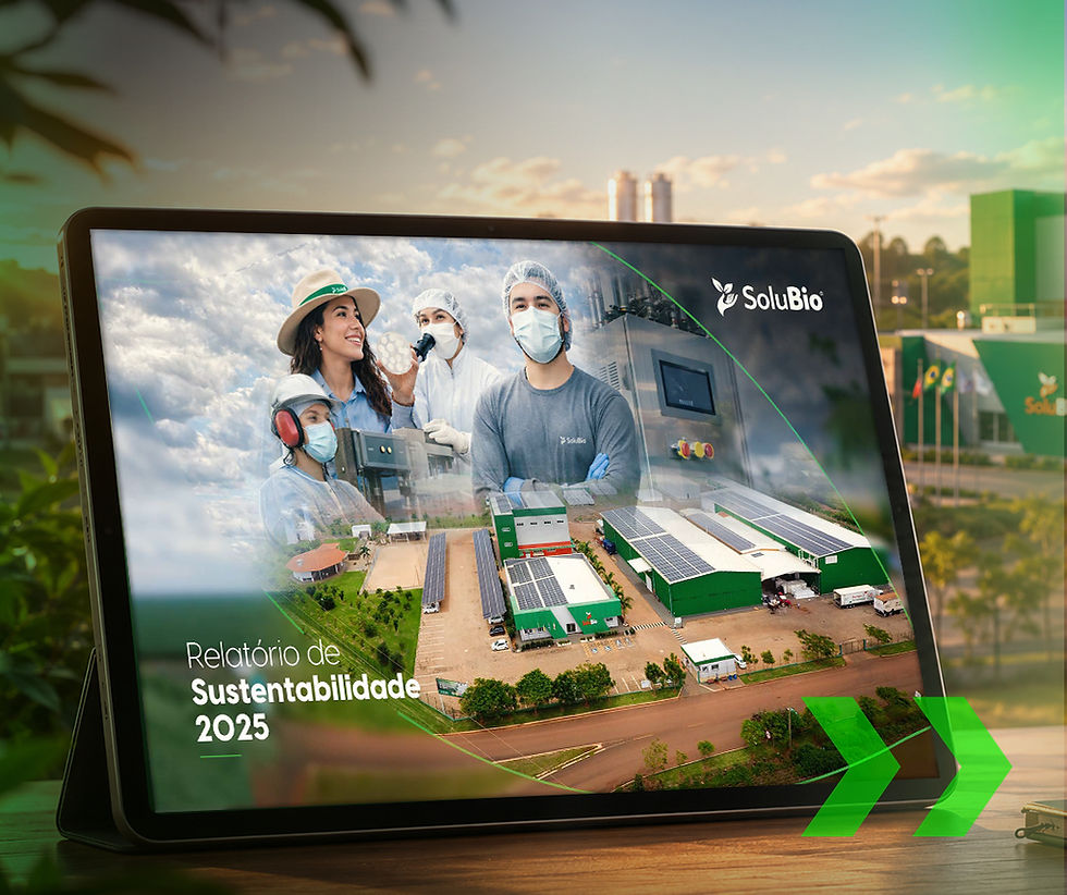 SoluBio apresenta Relatório de Sustentabilidade 2025: inovação, impacto e compromisso com o futuro da agricultura.